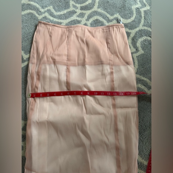 Victoria Beckham Pink Linear Pencil Skirt - Picture 10 of 12